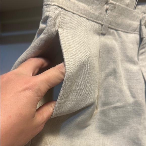 Dockers Cream Flat Front Shorts Tailored Casual Style - Picture 2 of 6